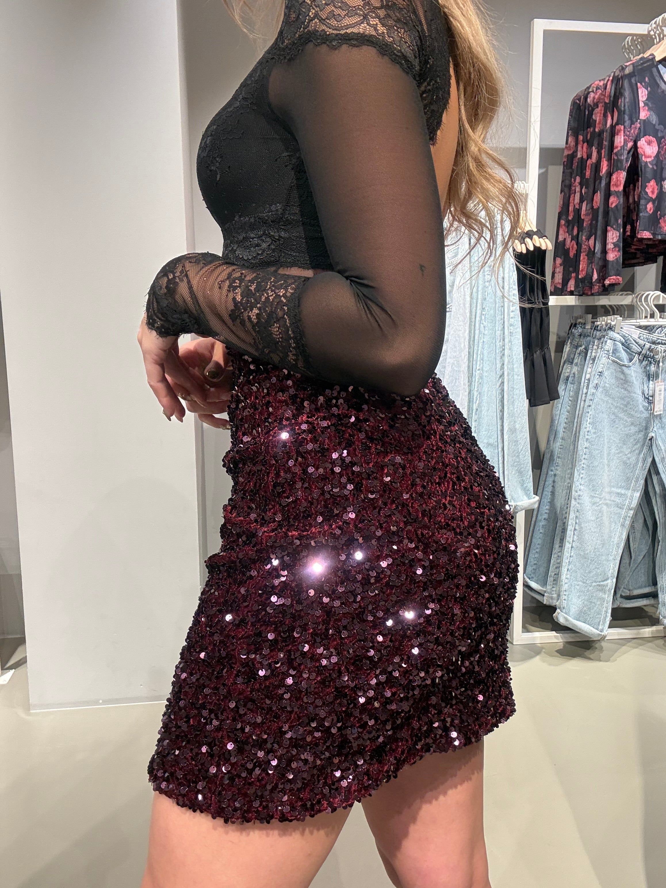 VIFAITH Mini Skirt - Fig